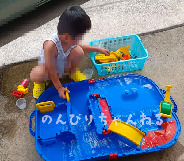 アクアプレイをしているところ